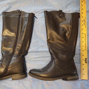 Torrid Wide Width Black Calf Boots.